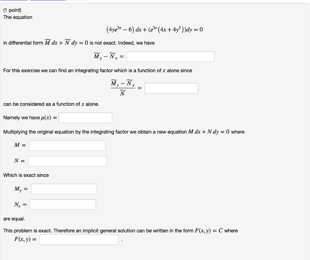 solved-the-equation-4ye-3x-6-dx-e-3x-dy-0-chegg