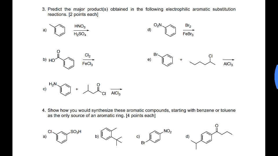 Solved 3. Predict the major product(s) obtained in the | Chegg.com