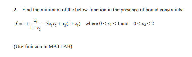 fmincon nonlinear constraints