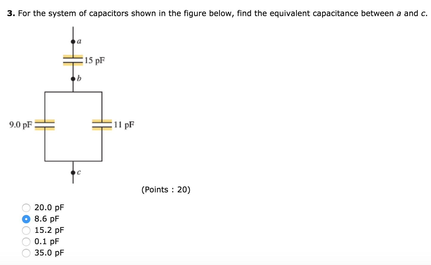 Solved For The System Of Capacitors Shown In The Figure | Chegg.com