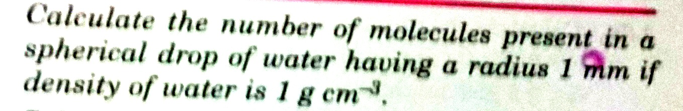 Solved Calculate the number of molecules present in a | Chegg.com