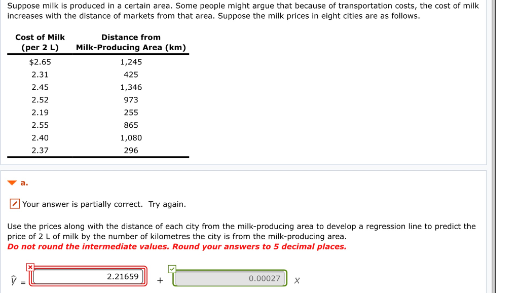 Solved Suppose milk is produced in a certain area. Some Chegg