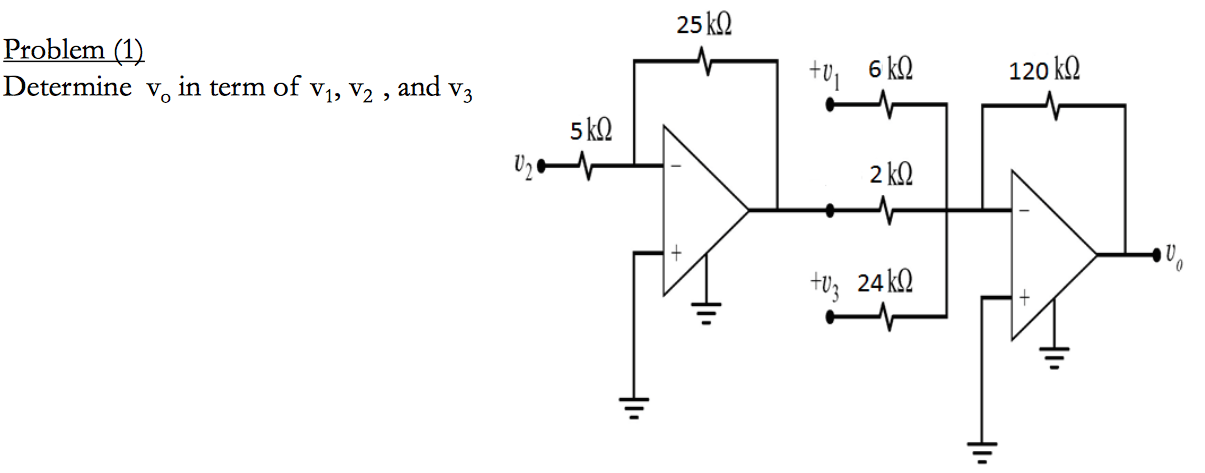 solved-problem-1-determine-v0-in-term-of-v1-v2-and-v3-chegg