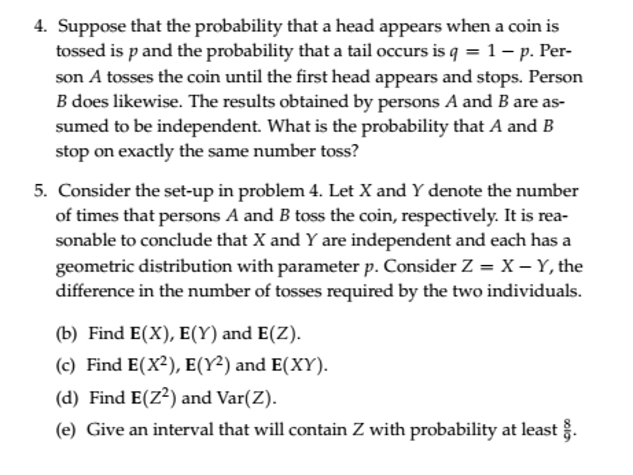 Solved Suppose that the probability that a head appears when