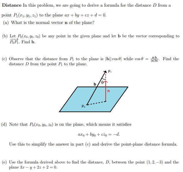 Solved Distance In this problem, we are going to derive a | Chegg.com