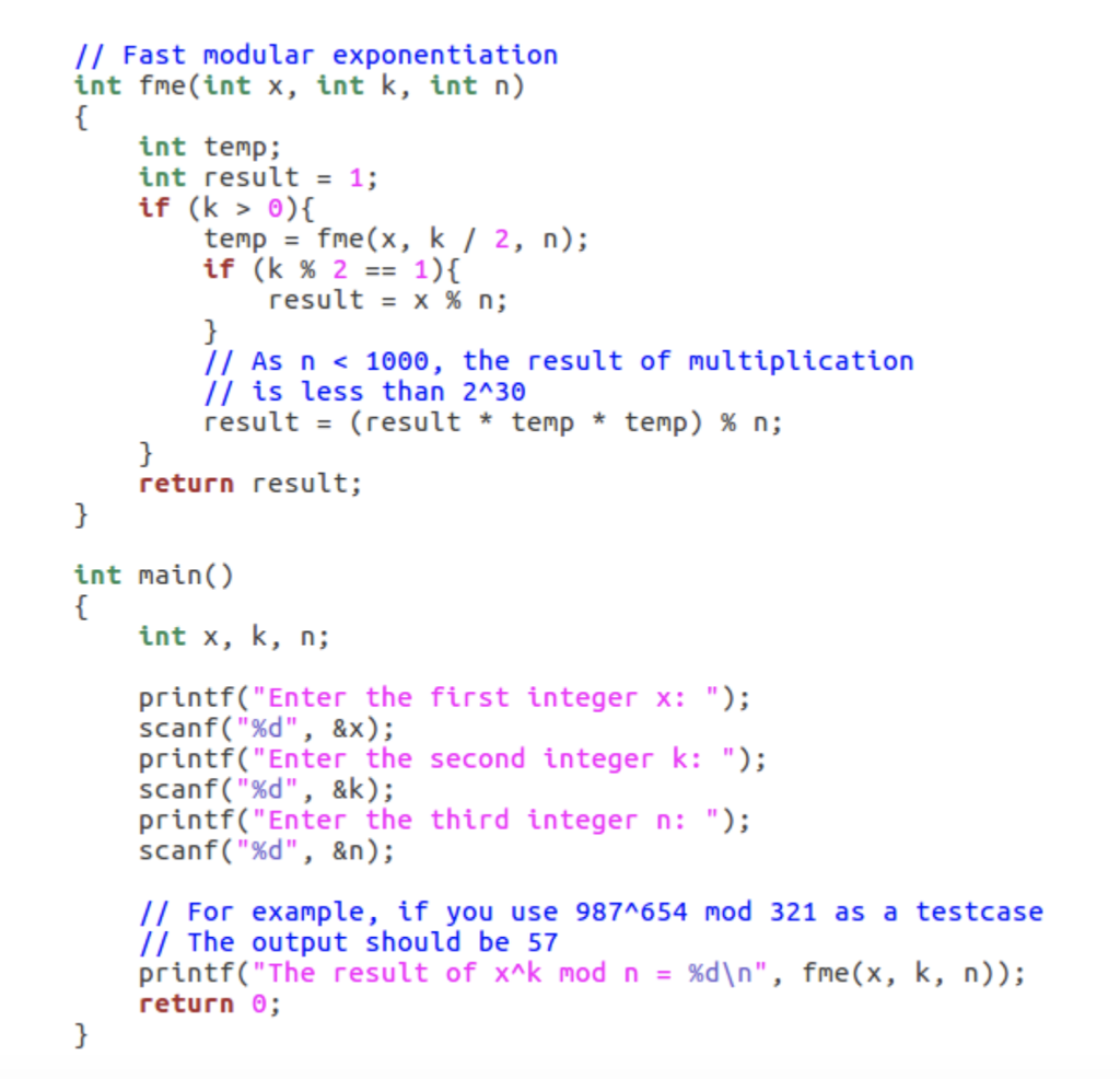 Solved Given three positive integers x, k and n (1