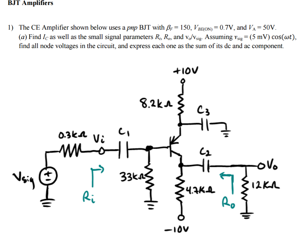 Small Signal Model Of Ce Amplifier