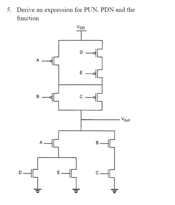 Solved Derive an expression for PUN, PDN and the function | Chegg.com