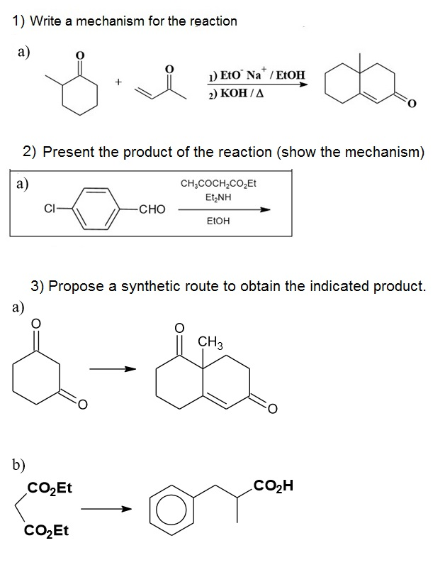 Solved Write a mechanism for the reaction Present the | Chegg.com