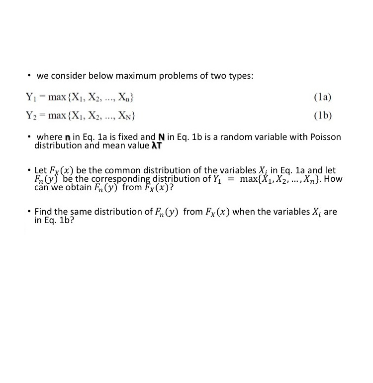 Solved We consider below maximum problems of two types: Y_1 | Chegg.com