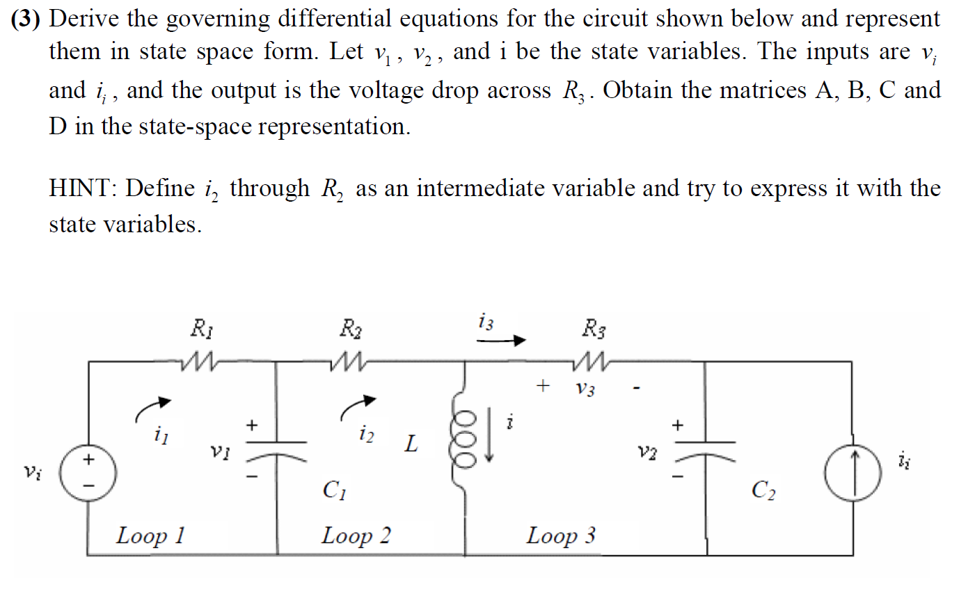 Solved Derive The Governing Differential Equations For The | Chegg.com