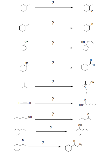 Solved These are synthesis problems to work through step by | Chegg.com