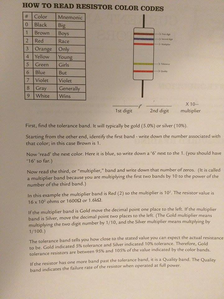 Solved Resistor Color Codes A) What is the resistance of a
