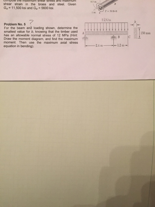 Solved Compute the maximum shear stress and maximum shear | Chegg.com