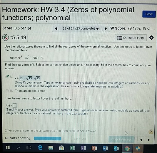 Help for homework zeros