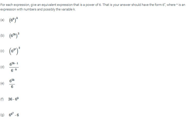 6 10n 6p equivalent expression