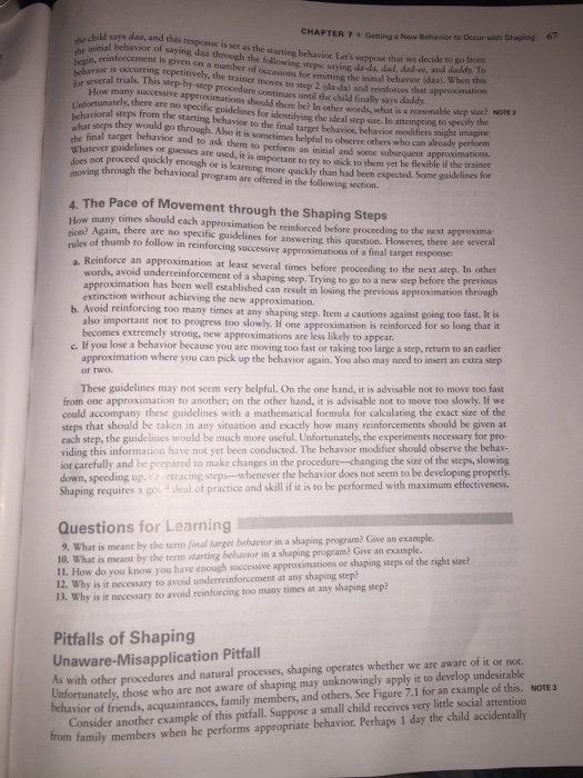 what is the principle of shaping in psychology?! And