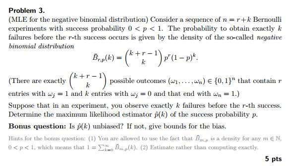 Solved Consider a sequence of n = r + k Bernoulli | Chegg.com