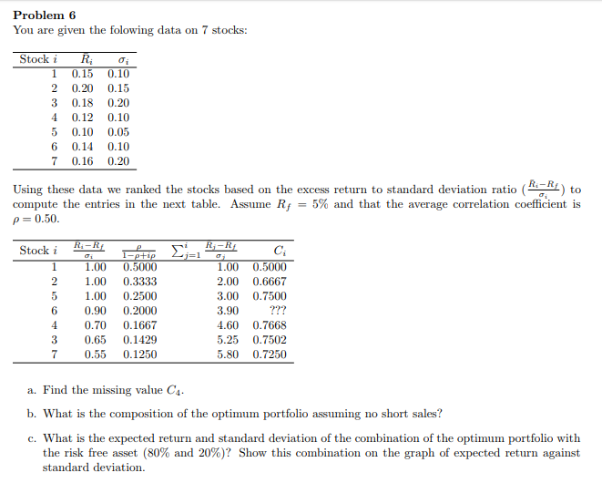 problem-6-you-are-given-the-folowing-data-on-7-stocks-chegg