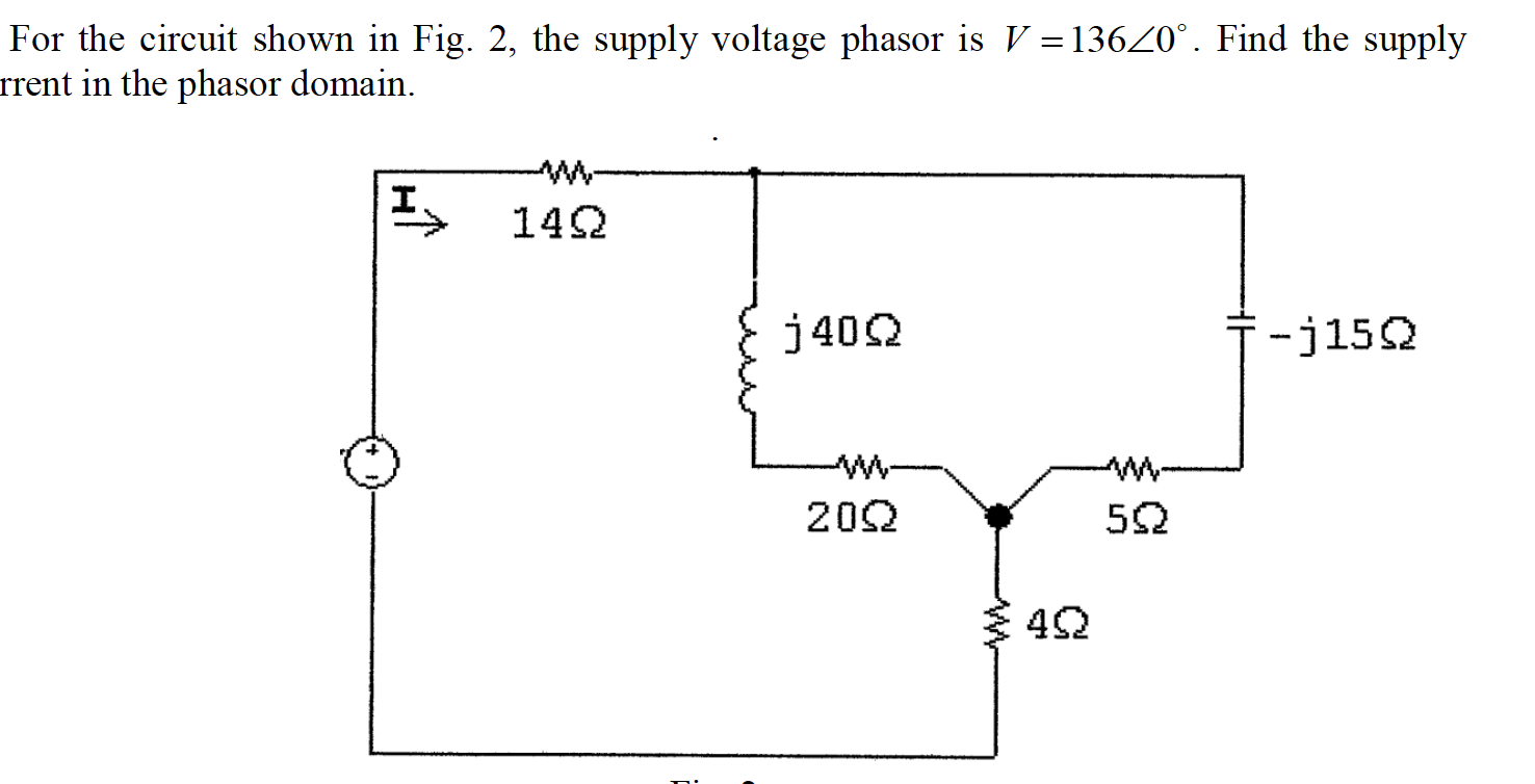 Solved For the circuit shown in Fig. 2, the supply voltage | Chegg.com