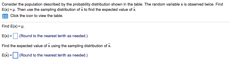 Solved Consider the population described by the probability | Chegg.com