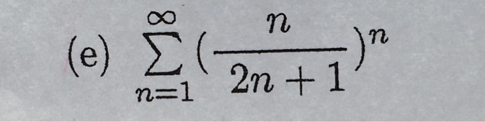 Solved Does this series converge or diverge? Sigma_n = | Chegg.com