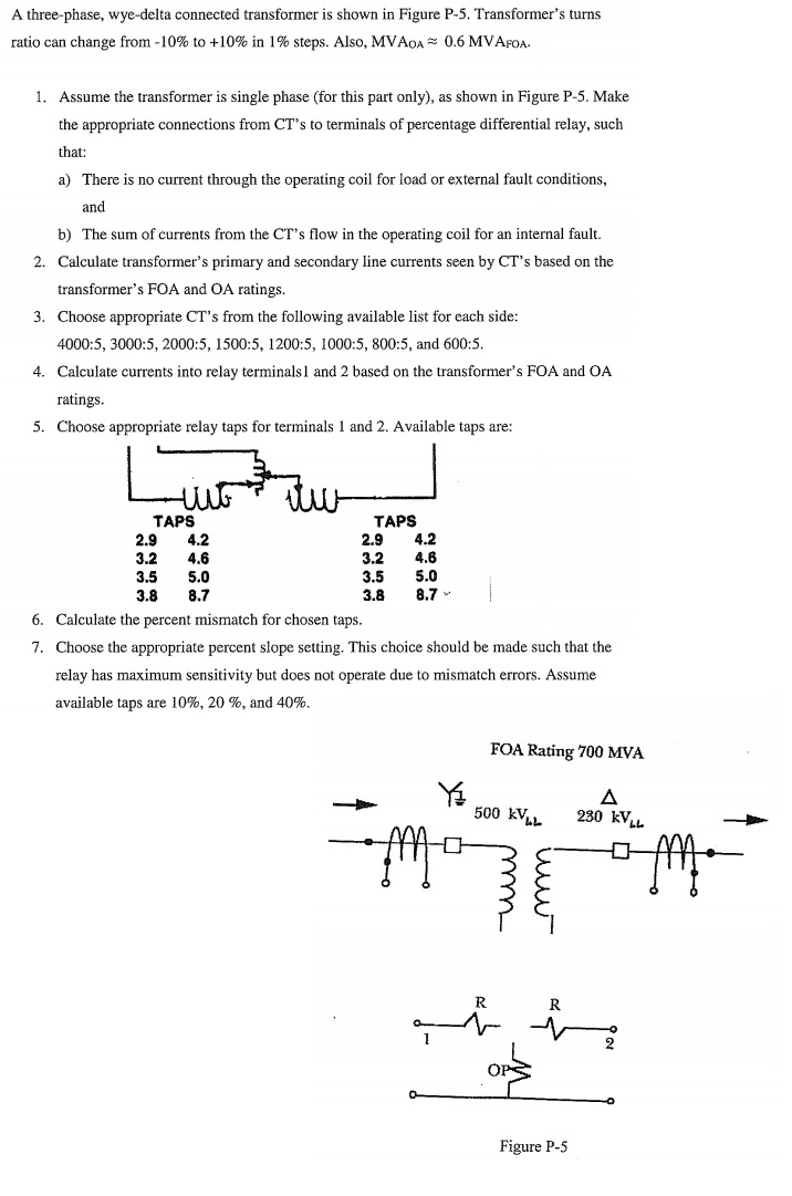 Solved A three-phase, wye-delta connected transformer is | Chegg.com