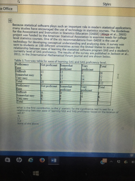 Solved Because statistical software plays such an important | Chegg.com