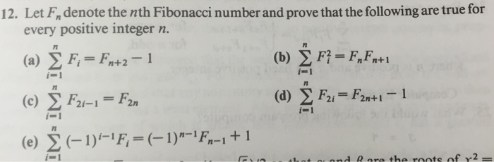 Solved Let F_n denote the nth Fibonacci number and prove | Chegg.com