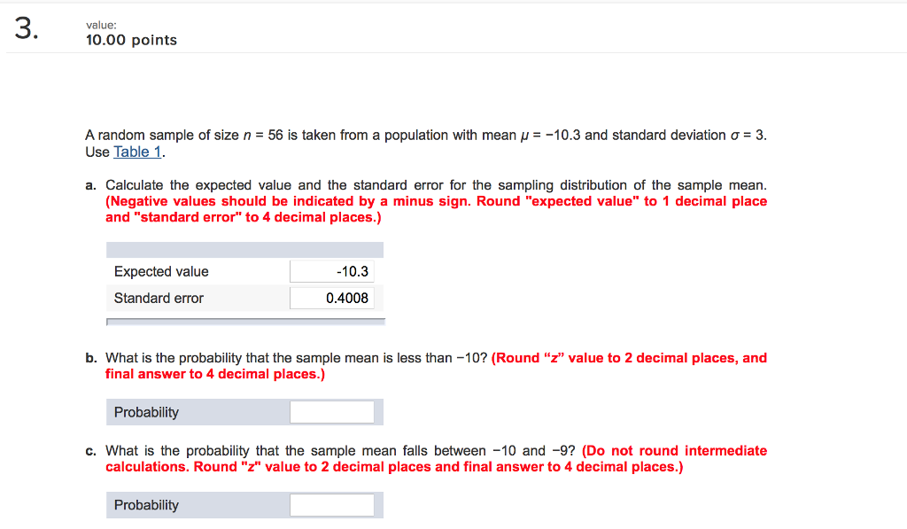 Solved Value 10.00 Points A Random Sample Of Size N 56 Is | Chegg.com