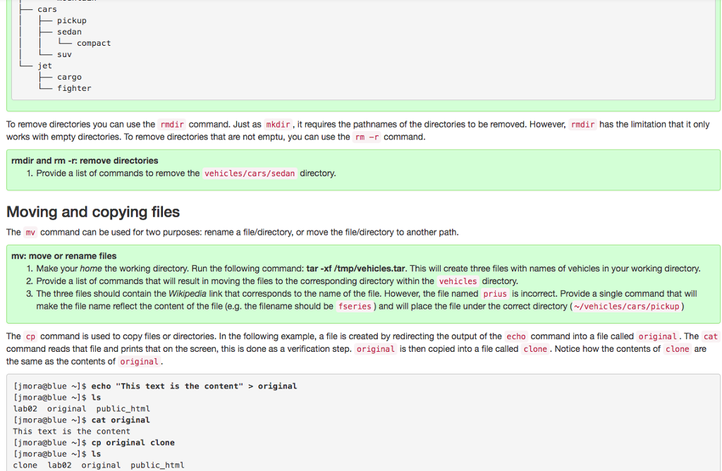 Solved Unix File System/DIrectory Help. Please Answer The | Chegg.com