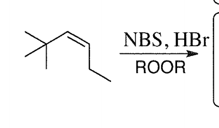 Химическое соединение hbr. Циклогексен NBS. NBS ROOR. Пропен NBS. Алкен hbr ROOR.
