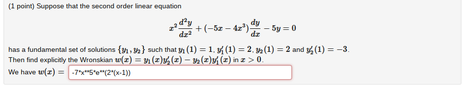 Solved Suppose That The Second Order Linear Equation | Chegg.com