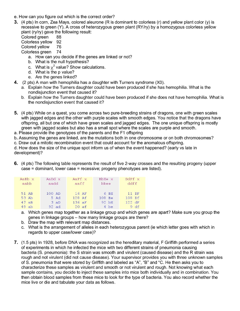 Solved Biology 360 - Genetics- Fall 2016 Homework Set 2, | Chegg.com