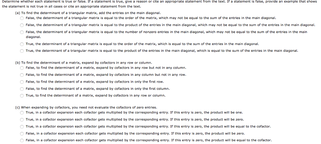 Solved Determine Whether Each Statement Is True Or False. If | Chegg.com