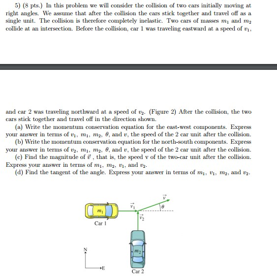 Solved In This Problem We Will Consider The Collision Of Two | Chegg.com