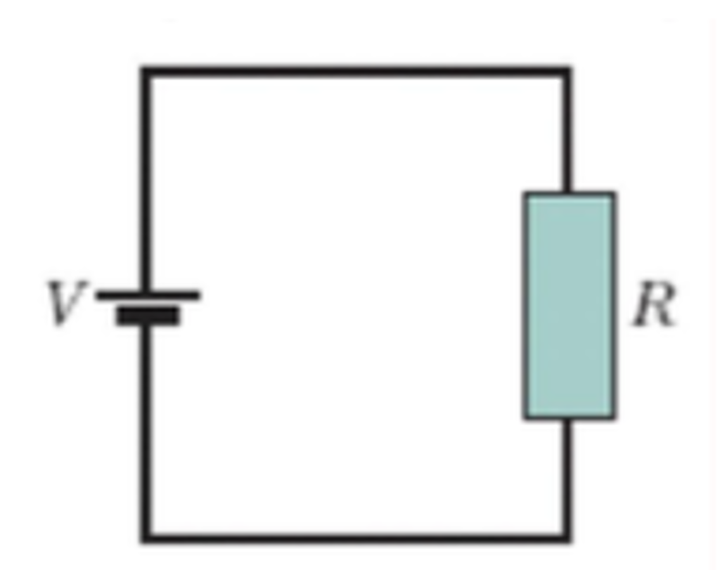 Solved In the figure a battery of potential difference V = | Chegg.com