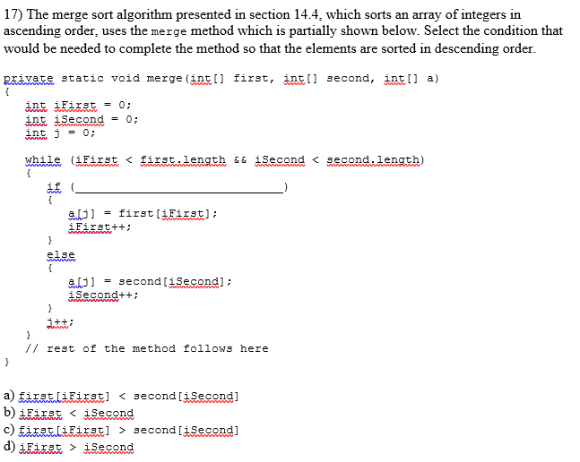 Solved 16) Consider the minimumposition method from the | Chegg.com ...