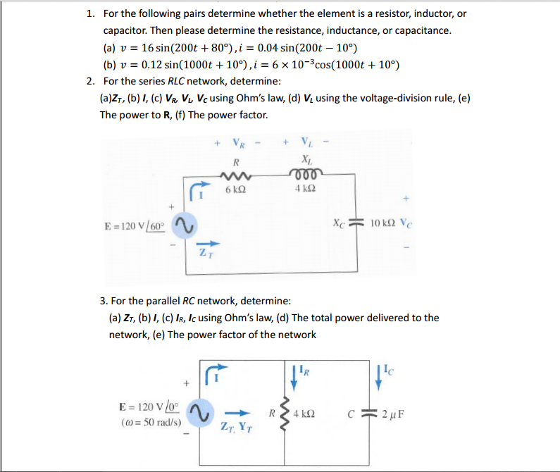 Solved For the following pairs determine whether the element