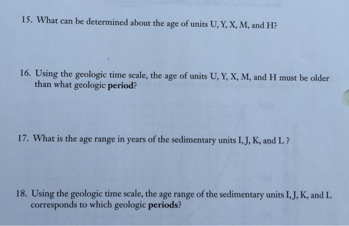 Solved Geologic Time. HELP | Chegg.com