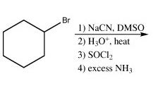 Solved Br 1) NaCN. DMSO 2) H30