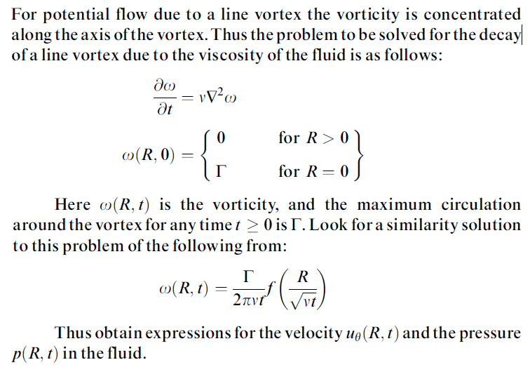 For potential flow due to a line vortex the vorticity | Chegg.com