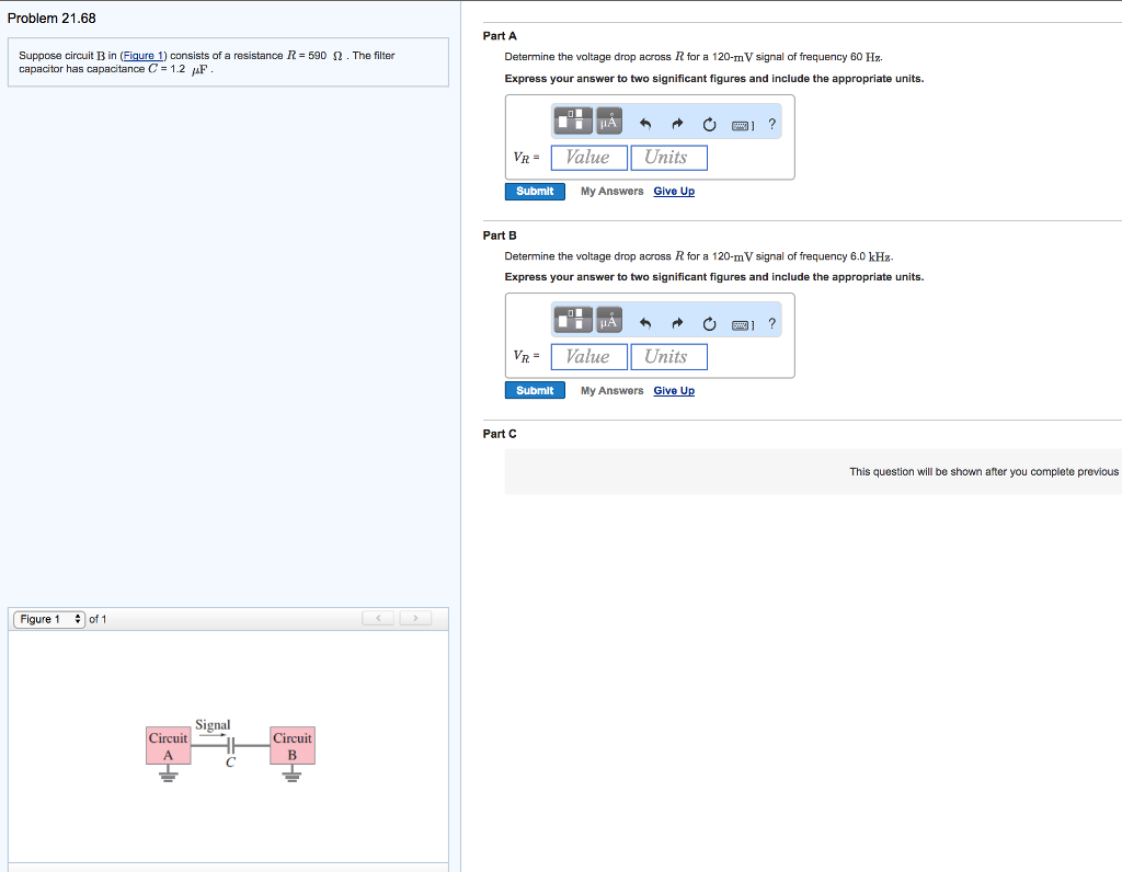 Solved Problem 21.68 Part A Suppose Circuit B In (Figure 1) | Chegg.com