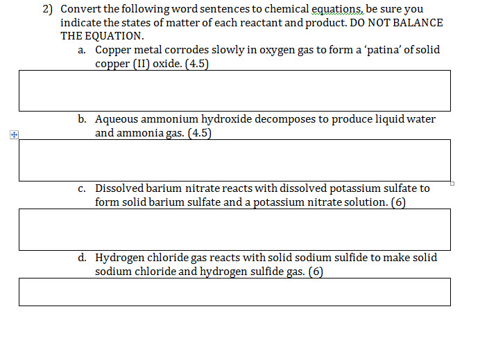 Chemical Formula Sentence Examples