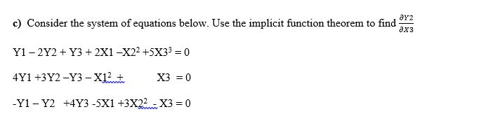 Solved Consider the system of equations below. Use the | Chegg.com