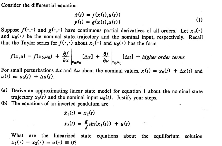 Consider the differential equation x(t) = | Chegg.com