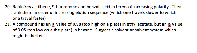 Solved 11. Do polar or non-polar compounds travel faster on | Chegg.com