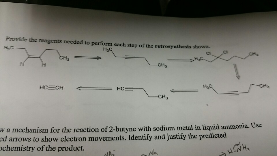 Solved Provide The Reagents Needed To Perform Each Step Of 5289