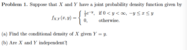 Solved Suppose that X and Y have a joint probability density | Chegg.com