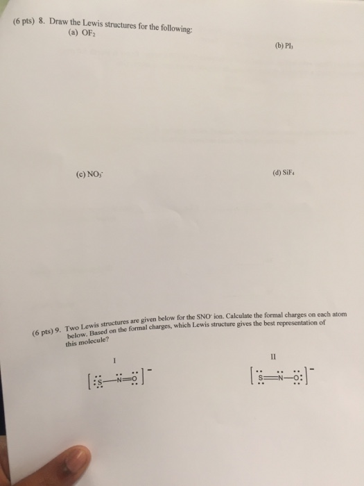 Solved Draw the Lewis structures for the following: OF_2 | Chegg.com